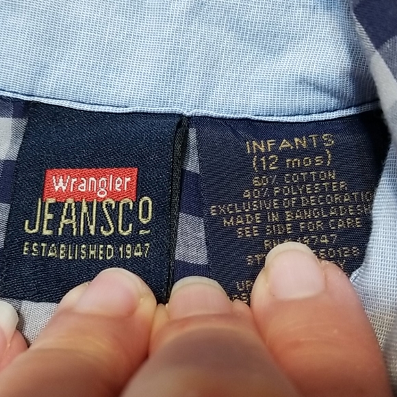 Wrangler 12 month button up shirts 2 - Picture 9 of 10